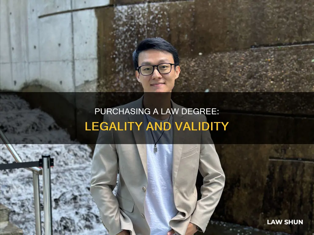 can you buy a law degree