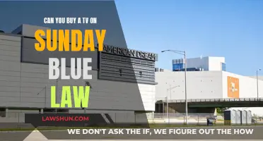 Buying TVs on Sundays: Understanding Blue Laws