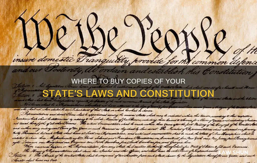 can you buy compies of your states laws and constittution