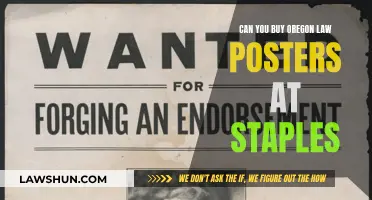 Where to Buy Oregon Law Posters: Staples and Beyond