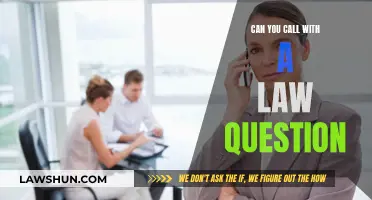 Asking Legal Questions: Can You Call?