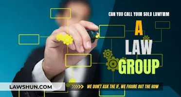 Solo Law Firm: Can You Call It a Legal Group?