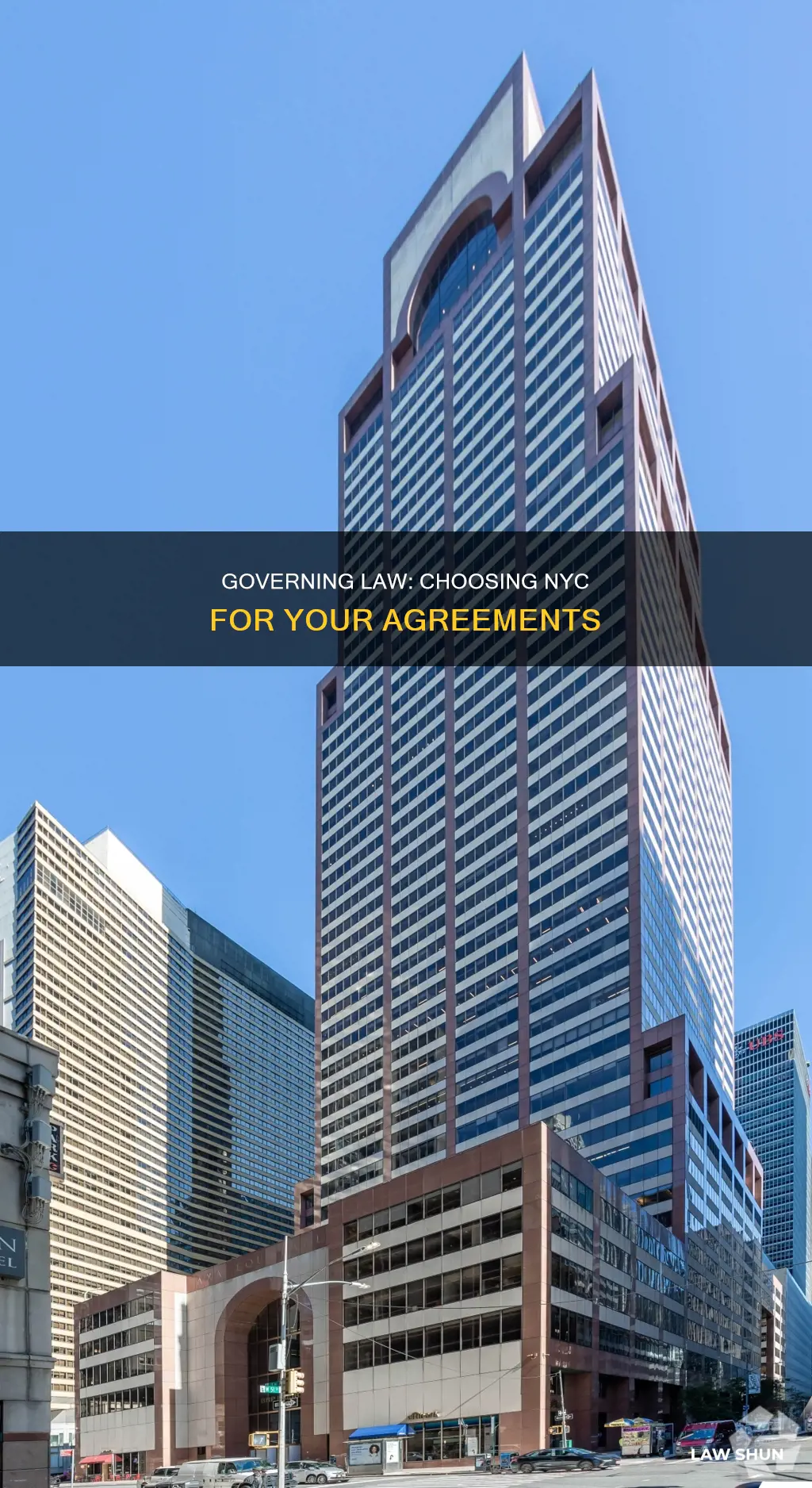 can you choose nyc as a governing law writing agreements