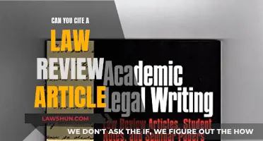 Citing Law Review Articles: What You Need to Know