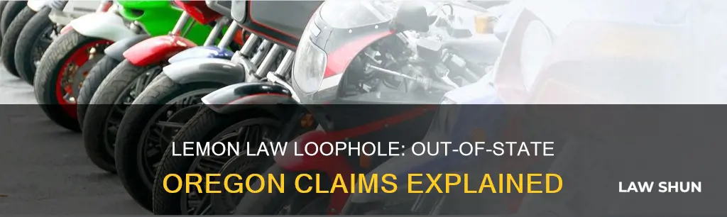 can you claim oregon lemon law out od state