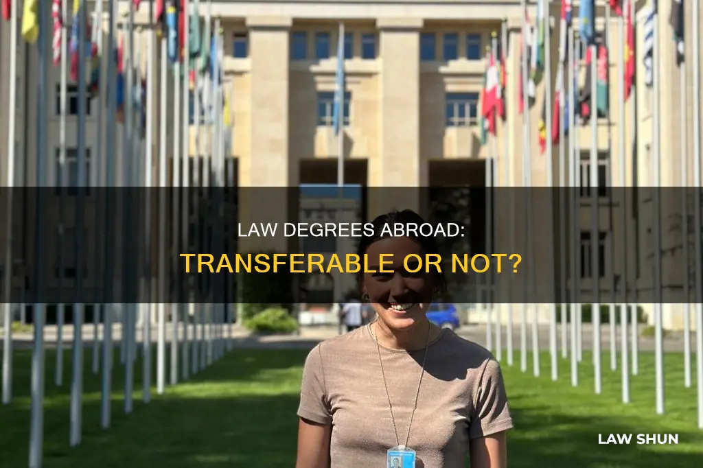 can you complete major in law in another country