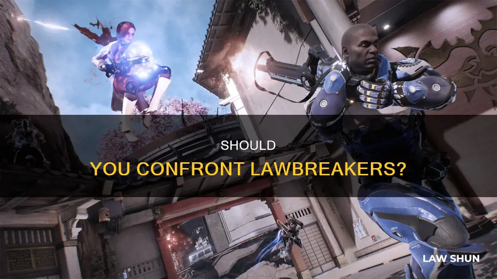 can you confront someone for breaking the law
