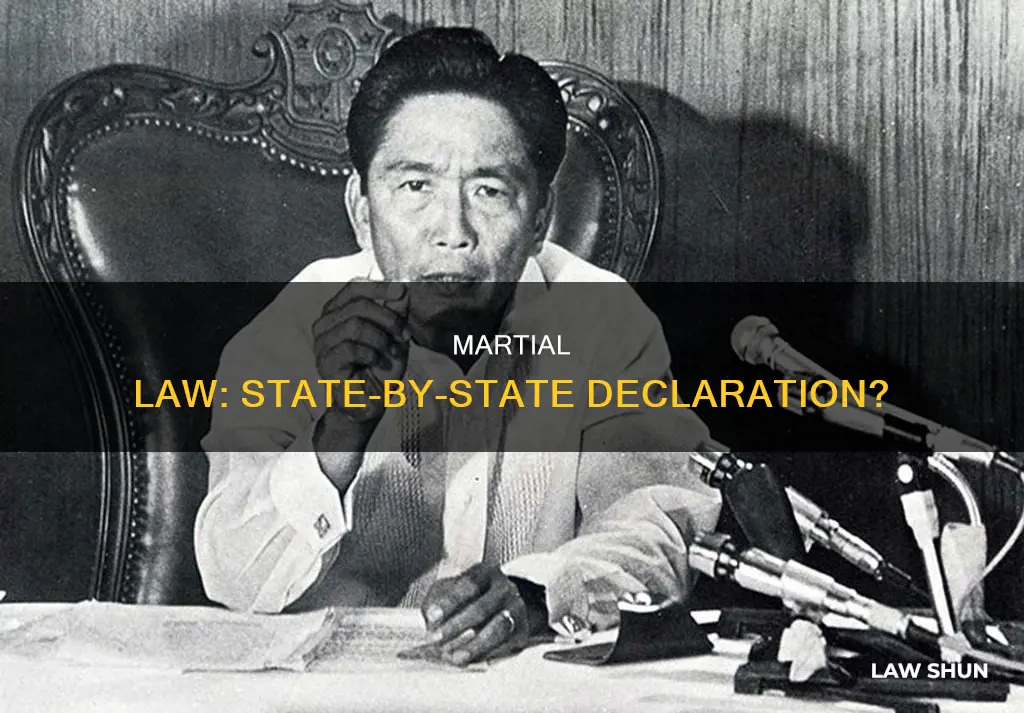 can you declare martial law in one state
