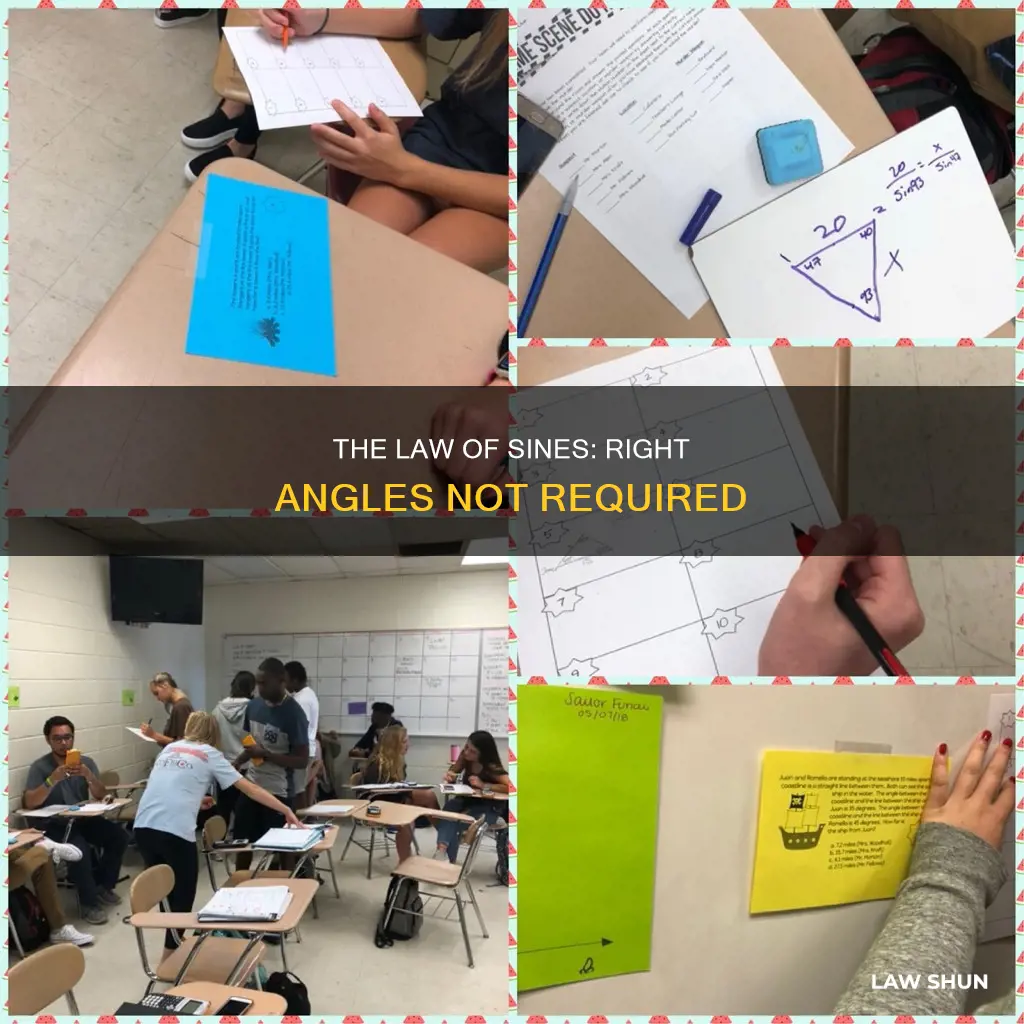 can you do law of sines without a rigth angle