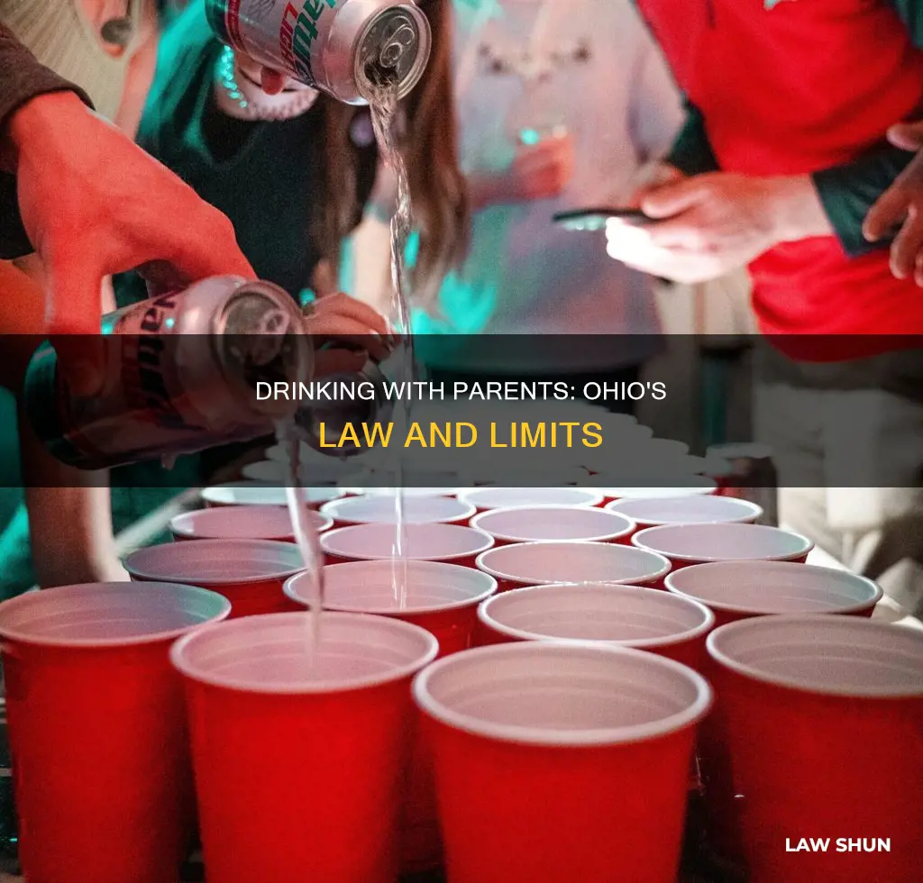 can you drink with your parents ohio law