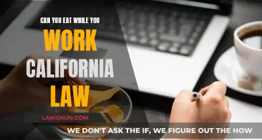 California's Law on Eating While Working: Your Rights Explained