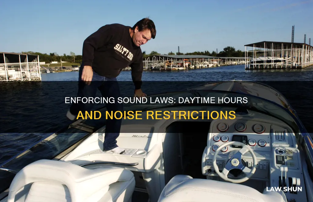 can you enforce sound laws during the day