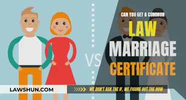 Common Law Marriage Certificates: Validity and Process