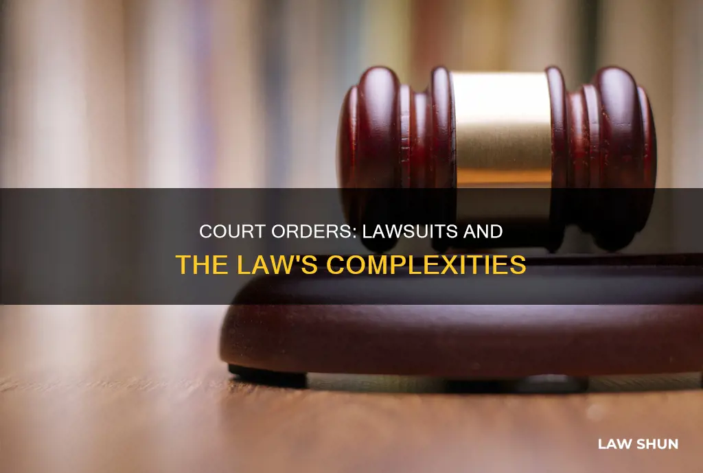 can you get a court order without law suit