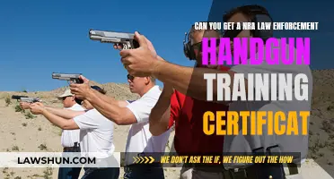 NRA Law Enforcement Handgun Training: Certificate Requirements