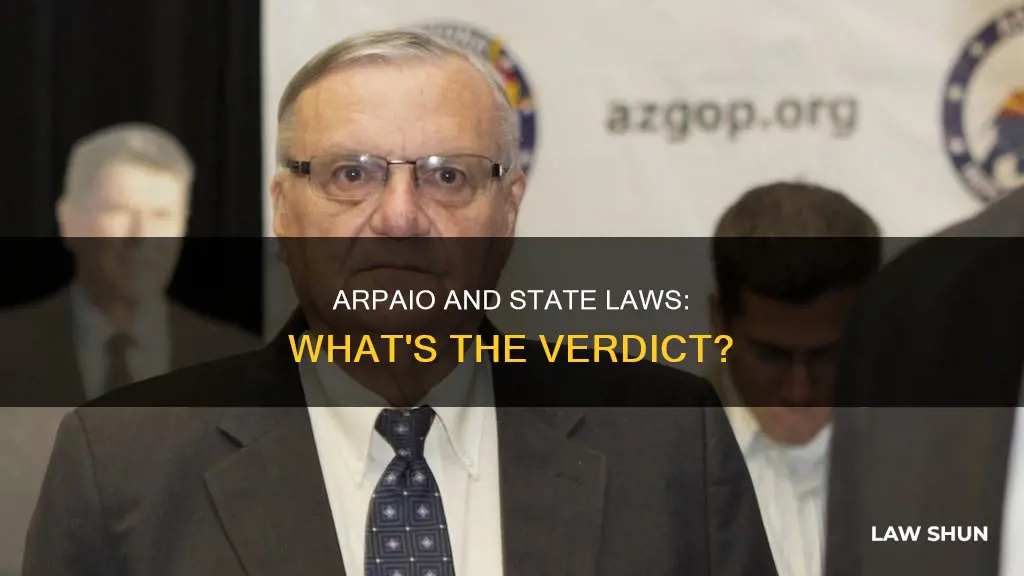 can you get arpaio for any state laws