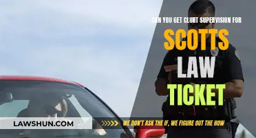 Supervision Options for Scott's Law Tickets