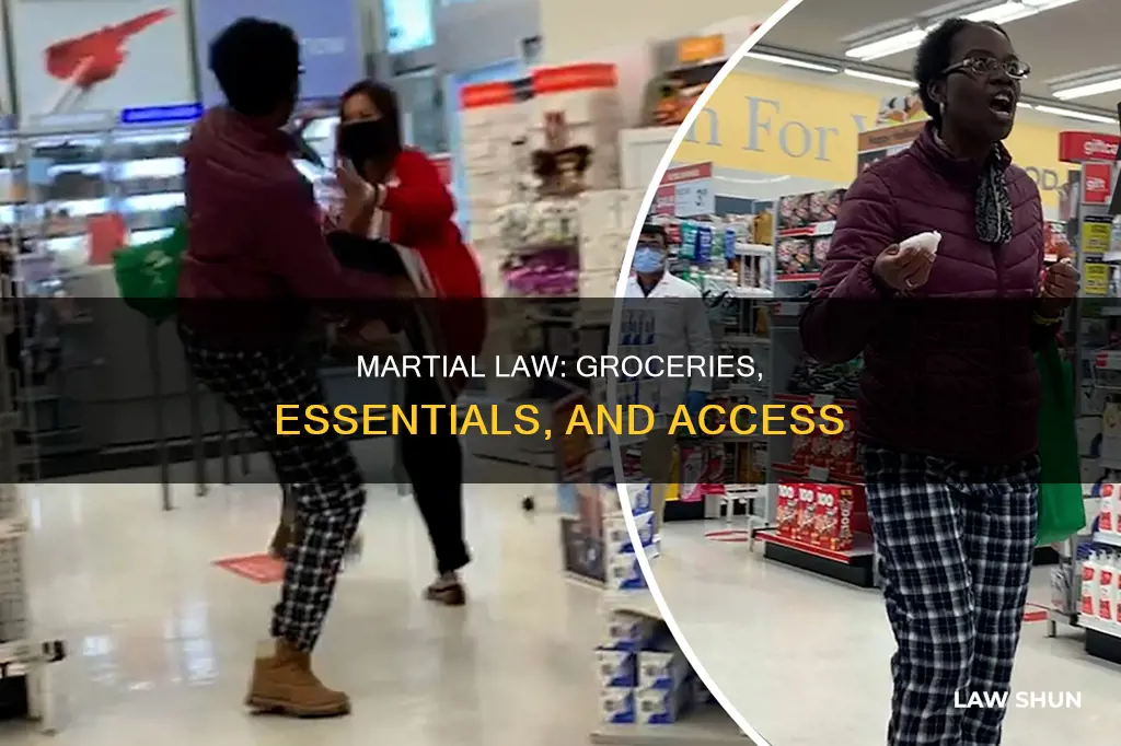 can you get groceries during martial law