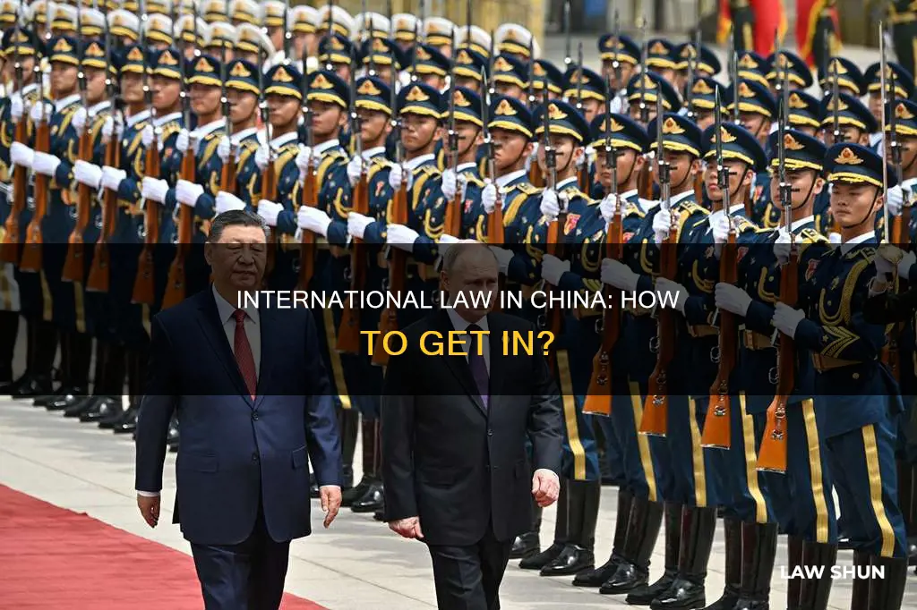 can you get into international law in china