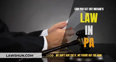 How to Get Off Megan's Law in Pennsylvania