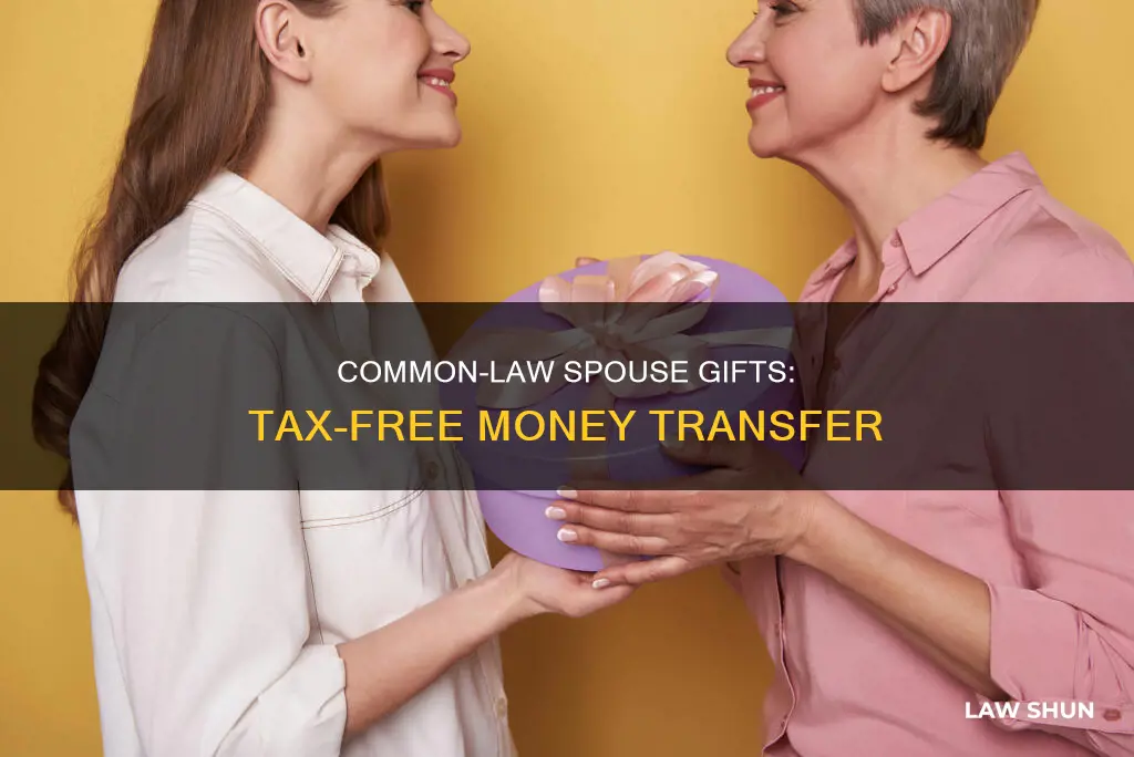 can you gift money to common law spouse