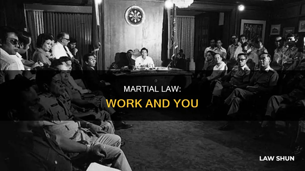 can you go to work during martial law