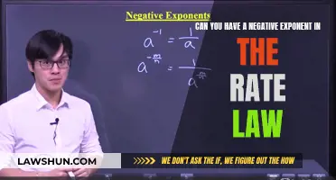 Negative Exponents: Understanding Rate Laws