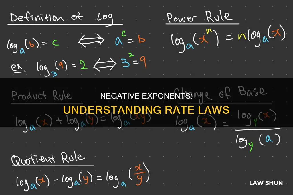 can you have a negative exponent in the rate law