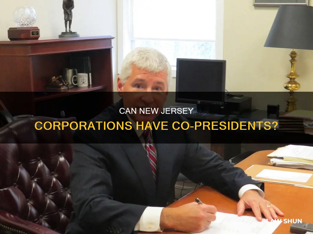 can you have two presidents new jersey corporations law