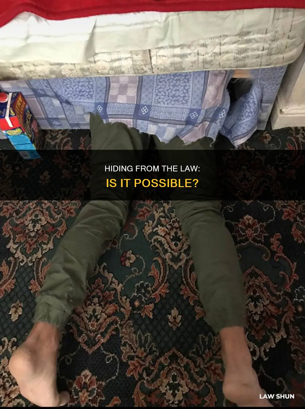 can you hide from the law