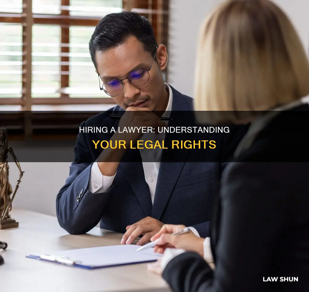 can you hire a lawyer and ask about laws