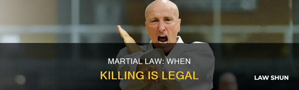 can you kill during martial law