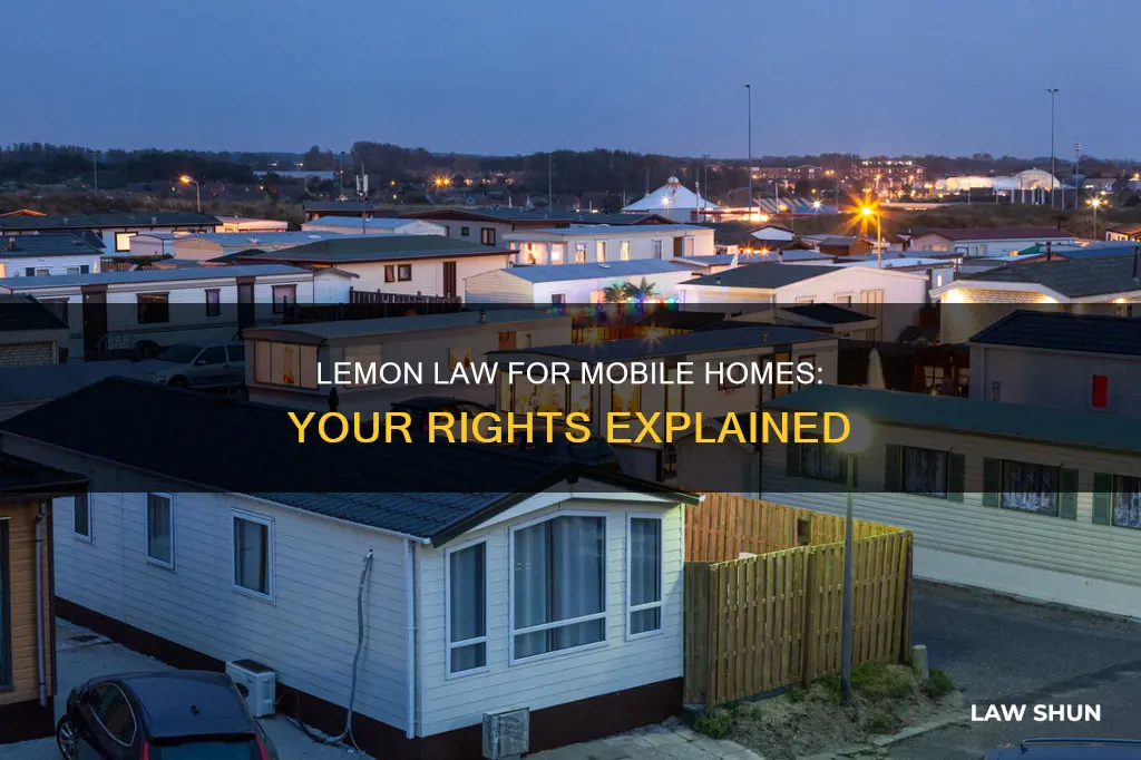 can you lemon law a mobile home