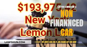 Lemon Law: Can You Claim Without Financing?