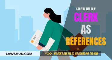 Listing Law Clerks as References: Ethical?