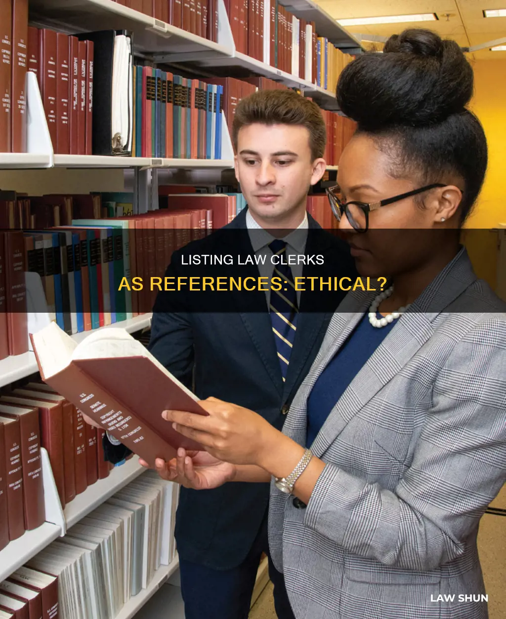 can you list law clerk as references