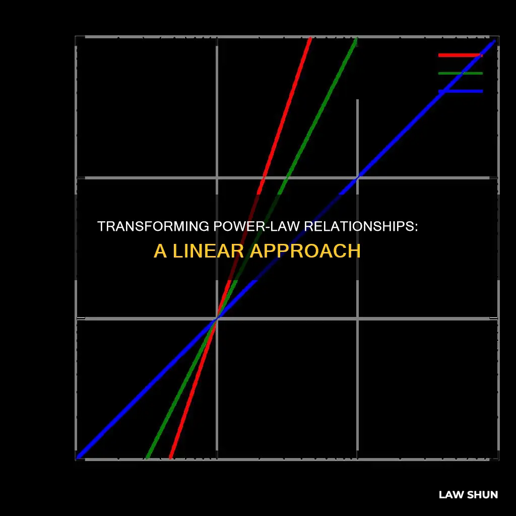 can you make a power-law relationship linear
