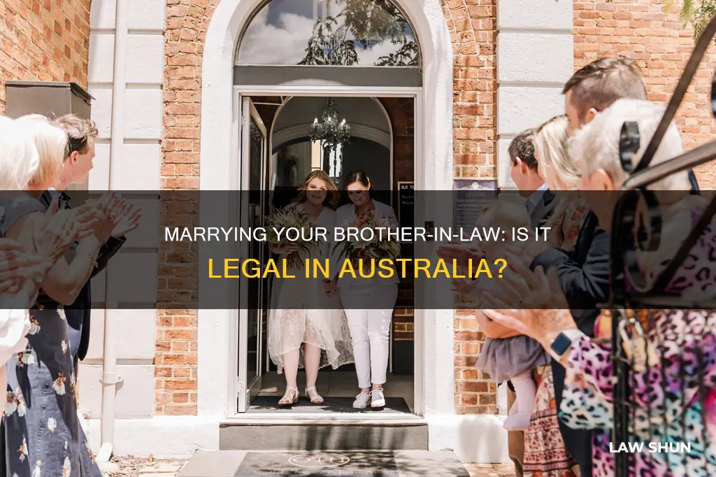 can you marry your brother in law in australia