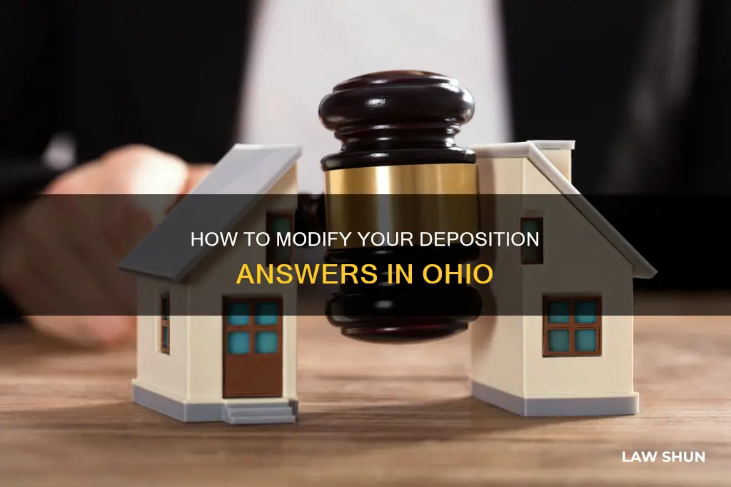can you modify your answer in a law suit ohio