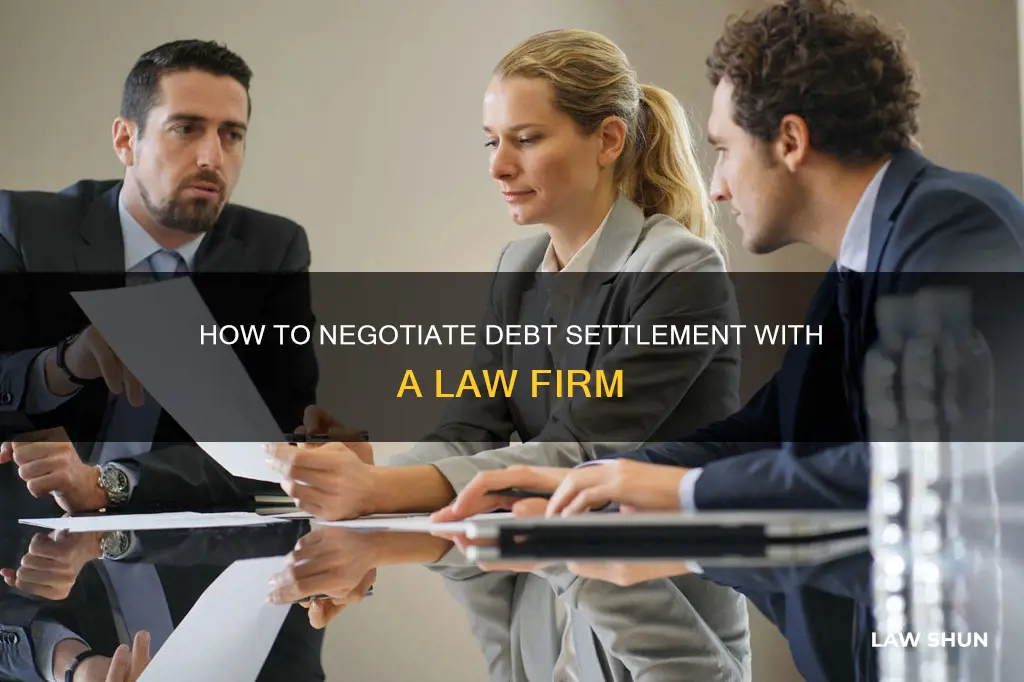 can you negotiate a debt settlement with debt law firm
