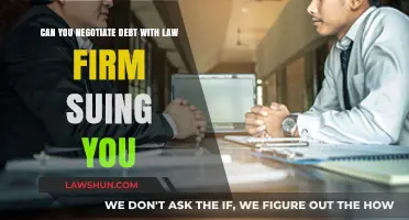 How to Negotiate Debt with a Suing Law Firm