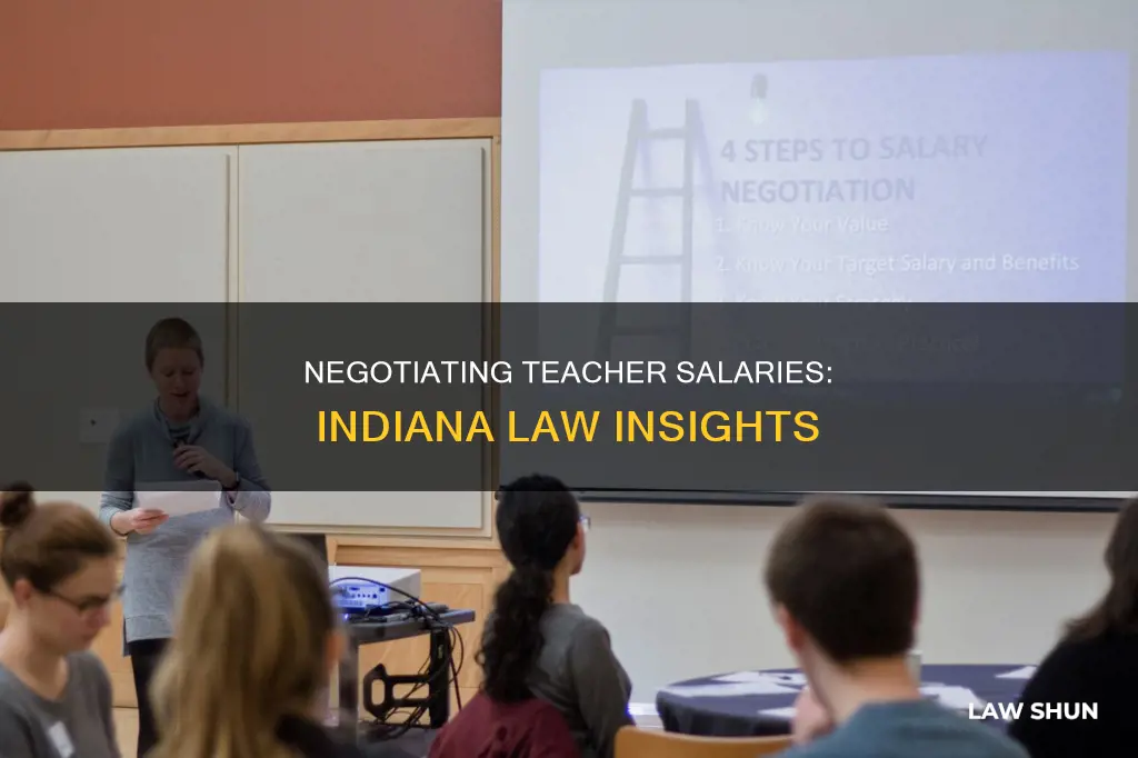 can you negotiate teacher salary in indiana law