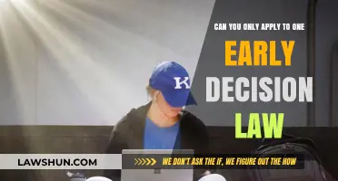 Law School Early Decision: One Try, One Chance
