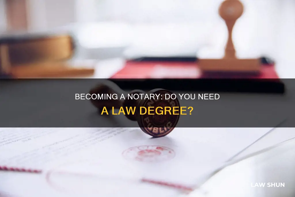 can you open a notary without a law degree