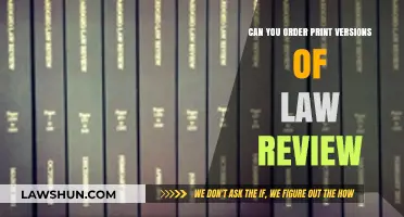 How to Order Print Copies of Law Reviews