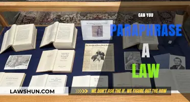 Paraphrasing Legal Text: Art or Science?