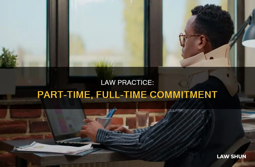 can you practice law part time