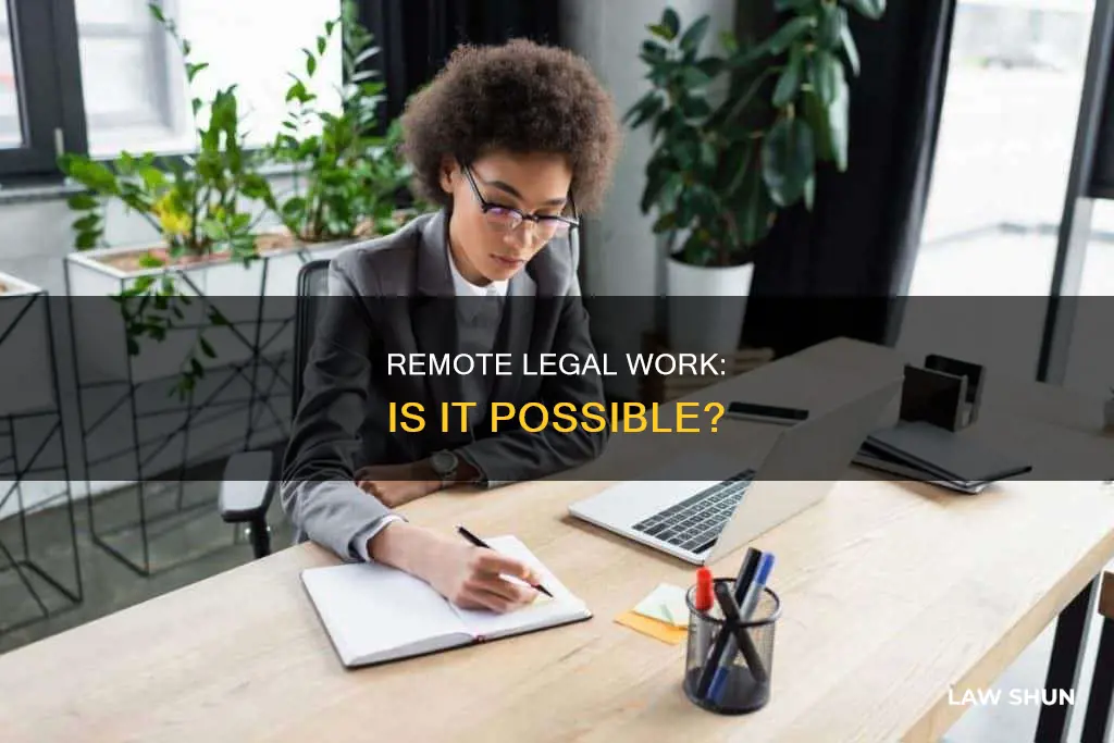 can you practice law remotely