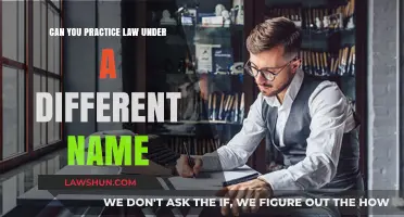Practicing Law: Name Change Allowed?