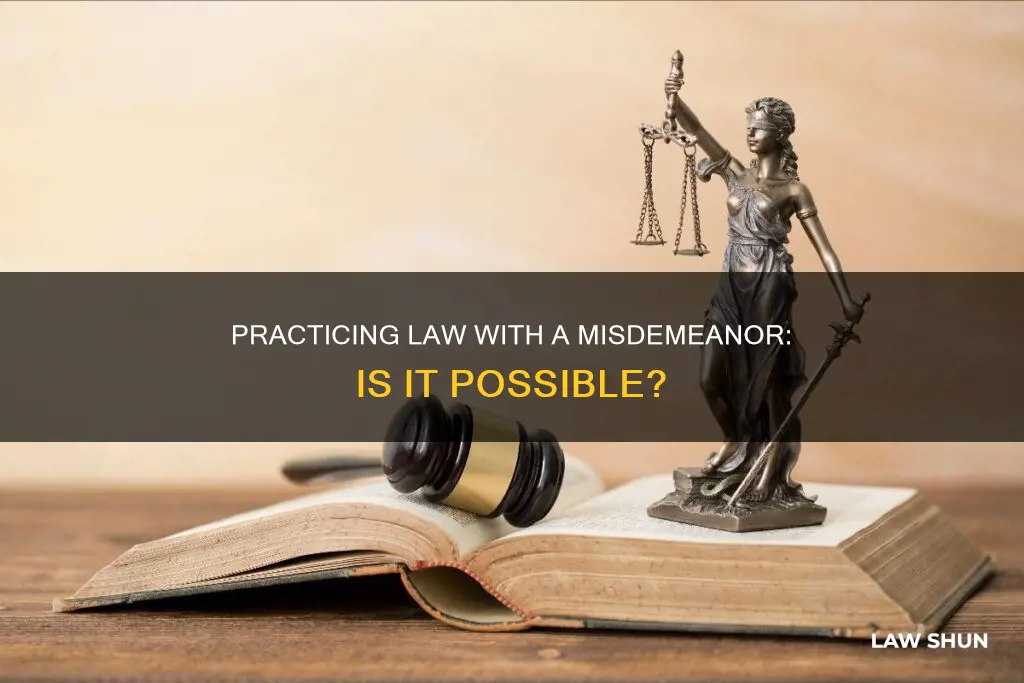 can you practice law with a misdemeanor